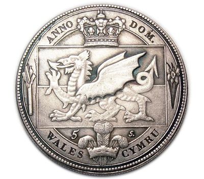  Монета 1 крона 1887 Королева Виктория Великобритания (копия), фото 2 